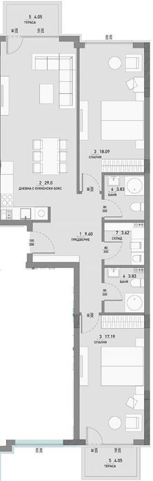 Отлична инвестиция - тристаен апартамент в ж.к. Малинова долина!