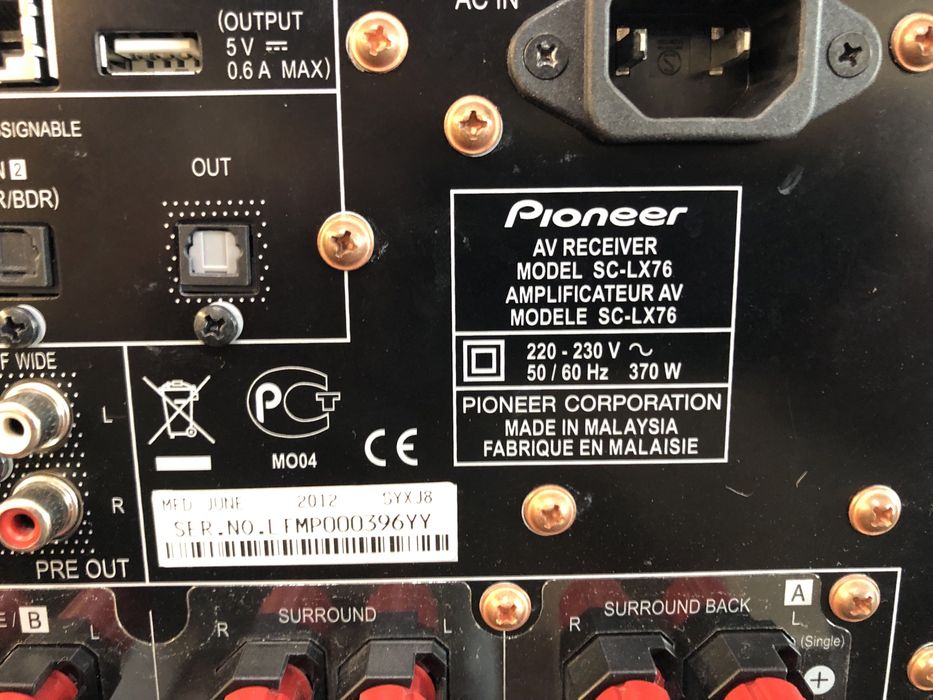Pioneer SC-LX76 resiver