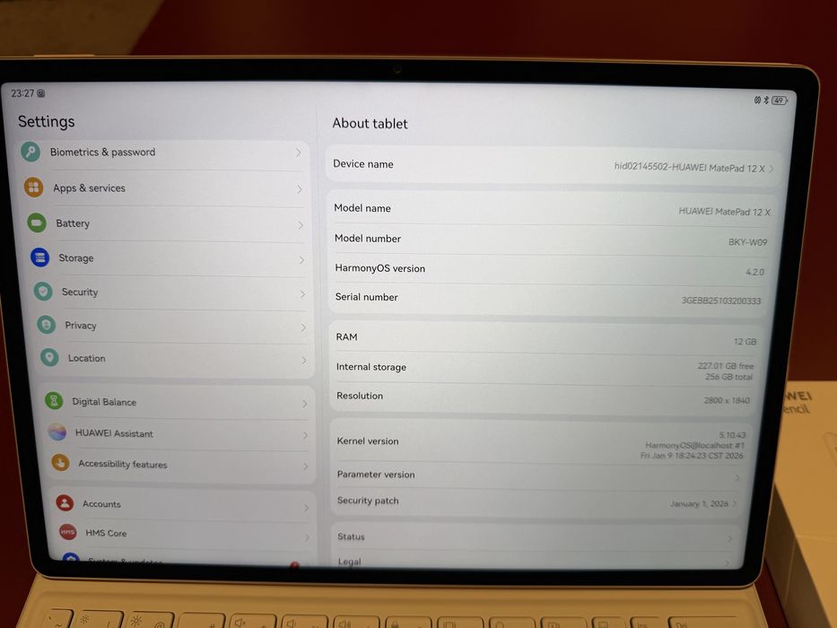 Tabletă HUAWEI MatePad 12 X 12.0" - noua cu garantie