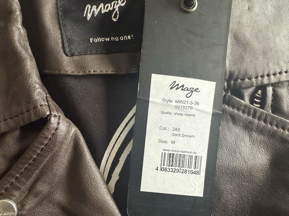 Maze Leather Jacket ОРИГИНАЛНО дамско яке/естествена кожа - М