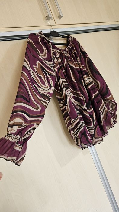 Bluză mov elegantă