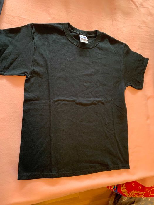 Tricou copii simplu negru 13-14 ani