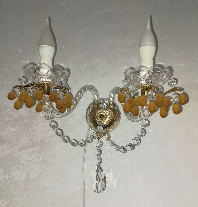 Бра хрустальное Чешское виноград