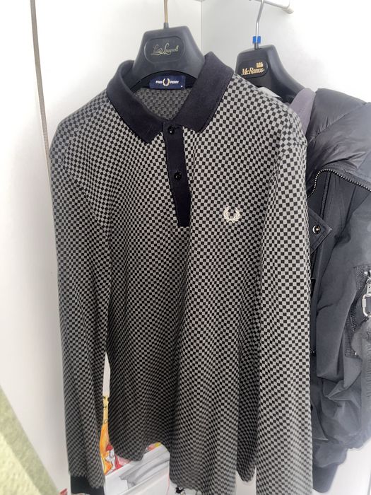 fred perry поло-лонгслив