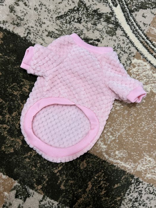 Bluza roz cocolino pufoasa caini pisici 29 cm