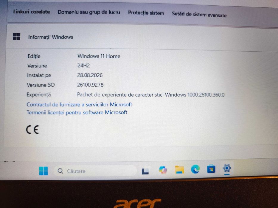 Laptop Acer EX2540 I5-7200U 15.6" / 4Gb RAM/ 256GbSSD / Win11 Home