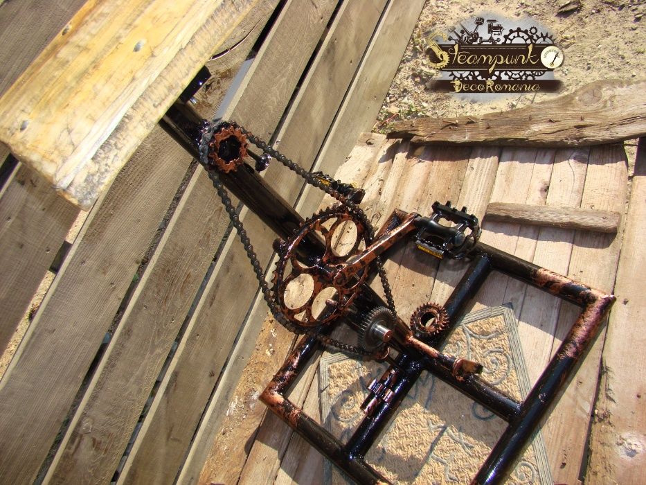 Scaun de bar ciclsti.Stil industrial, steampunk ,hand made.DEOSEBIT!!