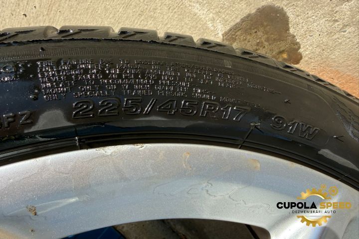 Jante cu anvelope 225/45/R17 7.5Jx17H2 ET56 8P0601025BL Audi A3 8P/8P