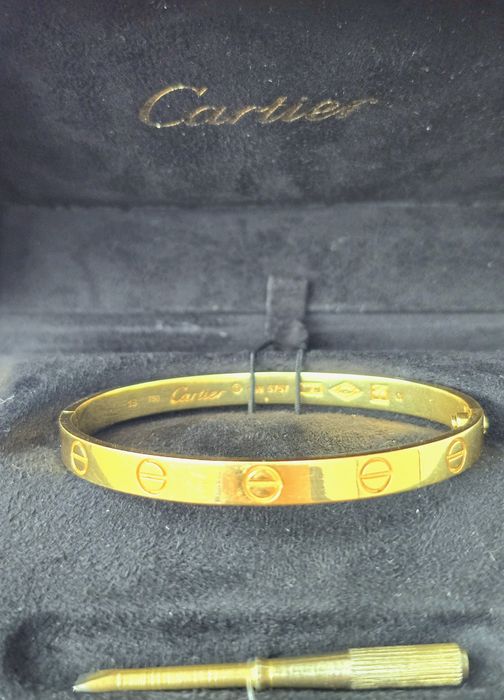 Cartier LOVE, браслет размер 18