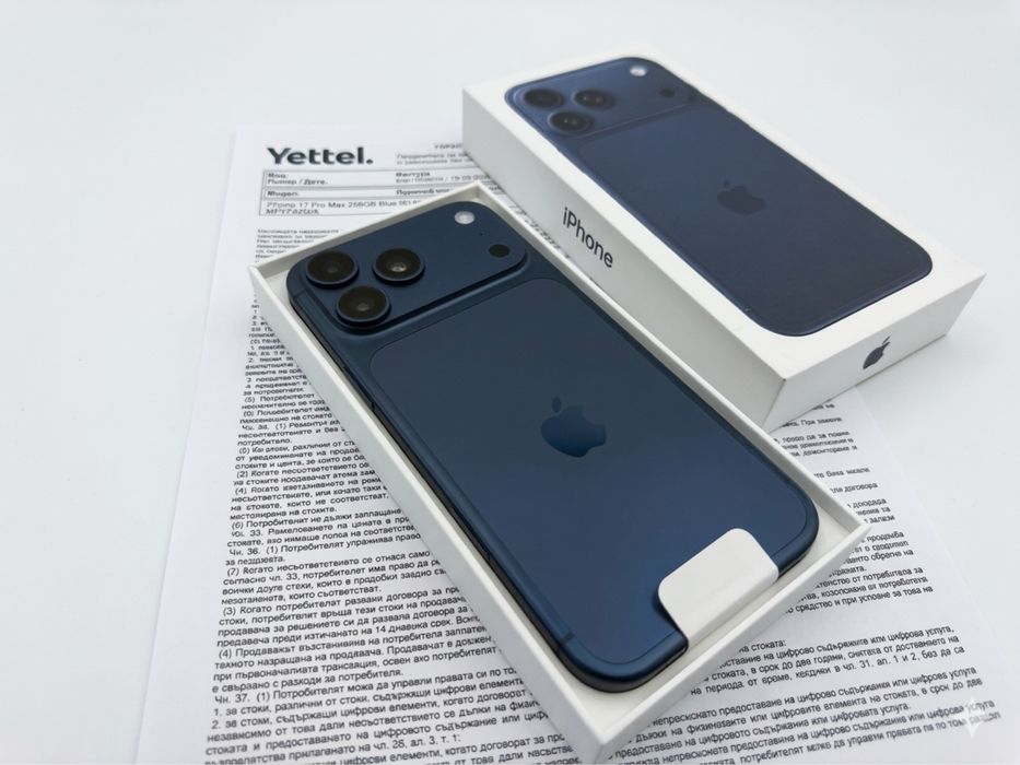 Iphone 17 Pro Max 256 GB Чисто Нов 36 м Гаранция