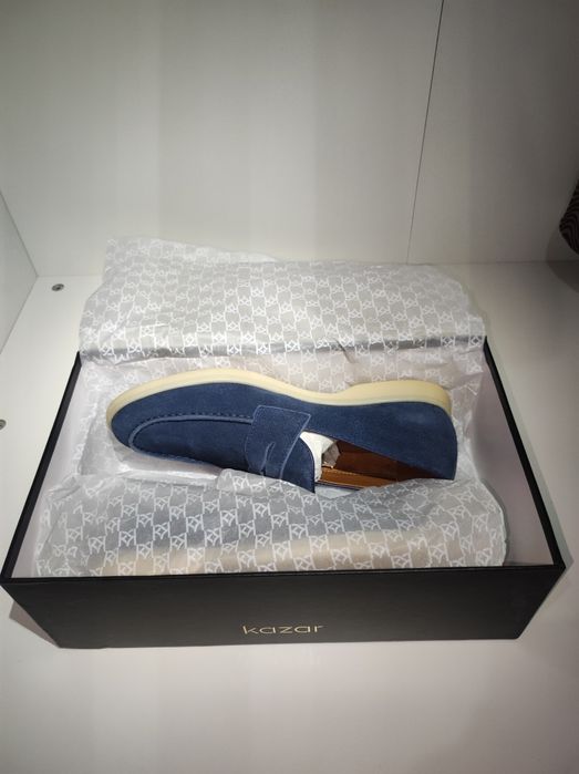 Mocasini albaștri navy Kazar marimea 43