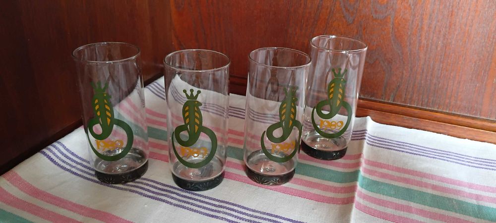 Стопки хрусталь с мельхиором, СССР