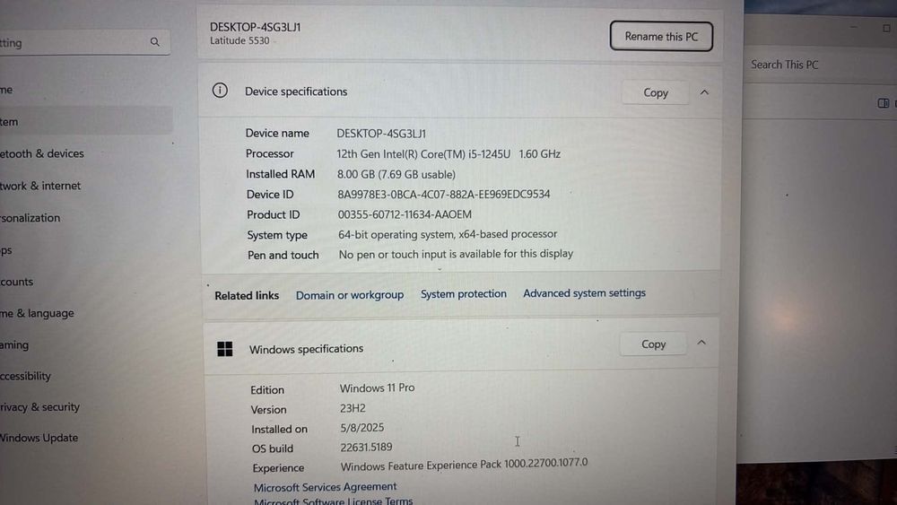 Продавам лаптоп Dell Latitude 5530