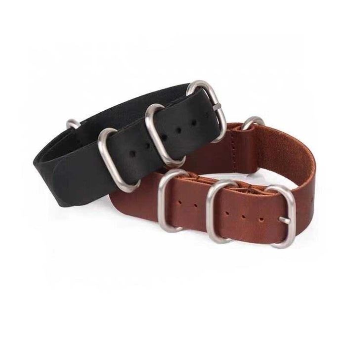 N4 НАТО NATO Кожена каишка за Samsung Huawei Xiaomi Garmin Amazfit