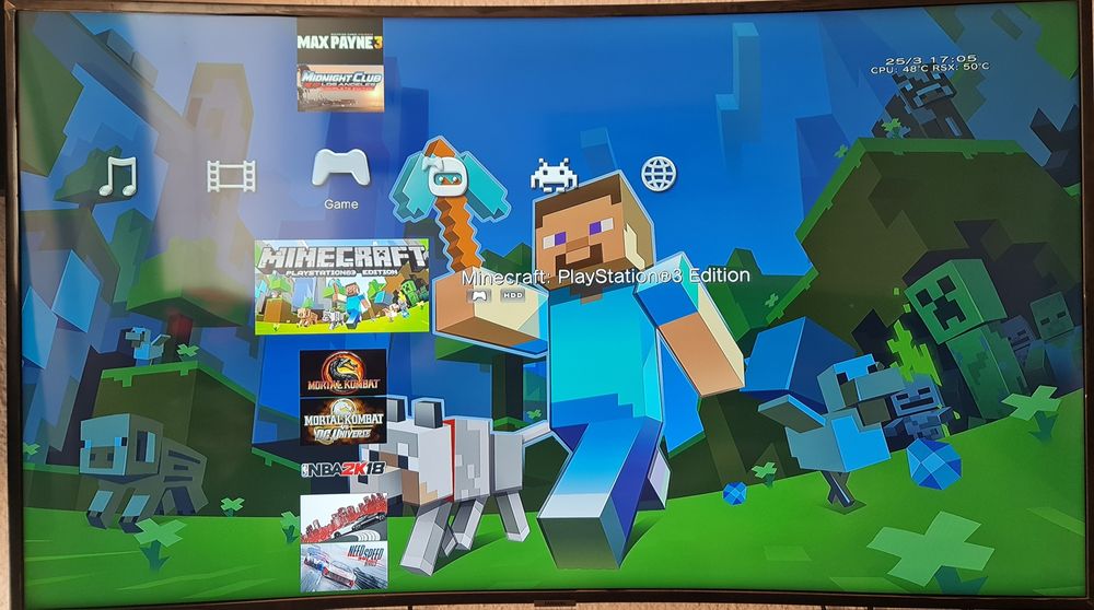 Jucărie Ps3 slim modat cu hen perfect funcțional. 
2 controllere origi