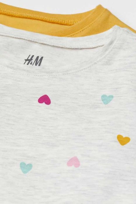 НОВИ! Н&М Conscious блузи от органичен памук с дълги ръкави. 2 броя.