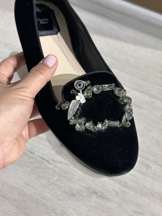 Бархатные лоферы Dior
