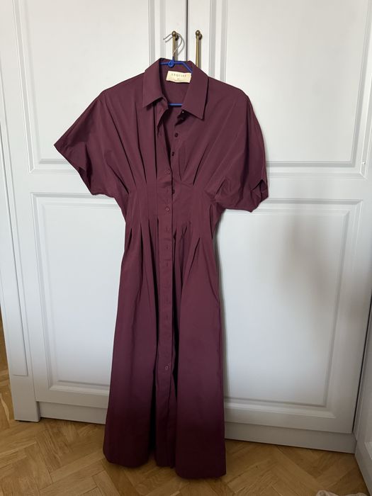 Платье из хлопка со стречем