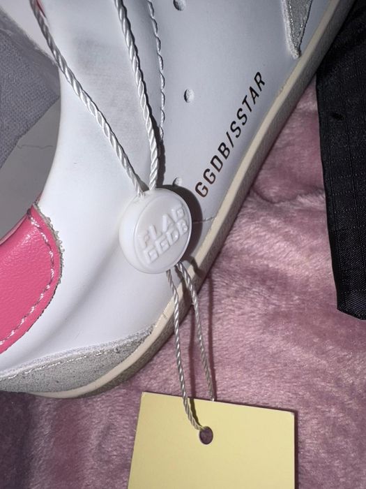 Golden Goose 37 noi nepurtati eticheta roz alb