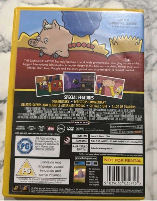 The Simpsons Movie DVD