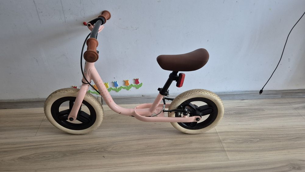 Bicicletă fără pedale Btwin Runride 500 10'' Roz-Bej Copii