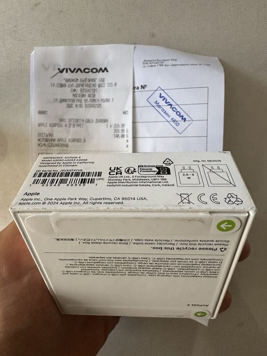 Apple Airpods 4th Gen неразопаковани с гаранция