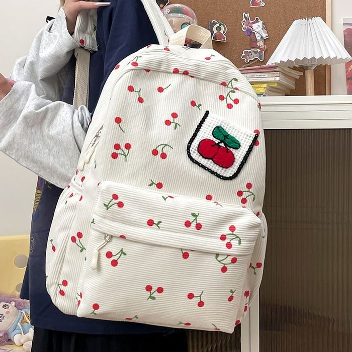 Женский вельветовый рюкзак большой вместительный удобный 
ориентир мет