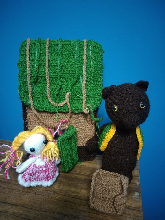 Кукольный театр пальчиковый сказка Маша и медведь