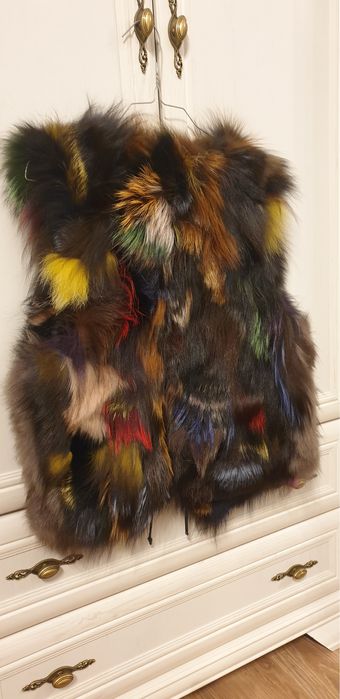 Vesta blana naturala vulpe