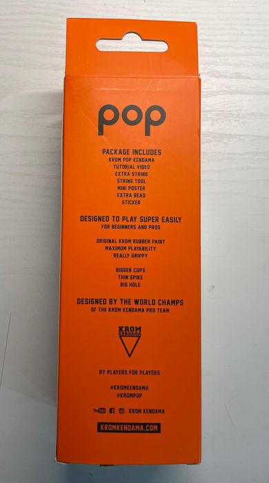 Krom Kendama portocaliu mat