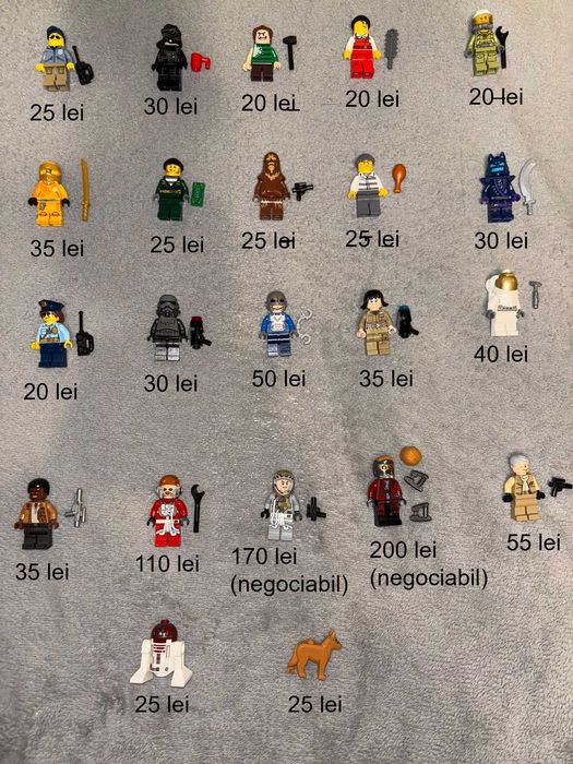 Figurine LEGO (Superheros, City, Star Wars, Ninjago)