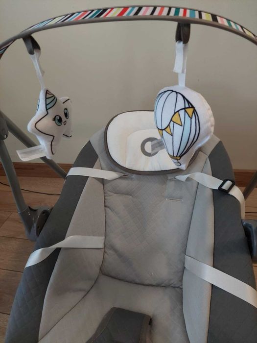 Бебешка електрическа люлка-шезлонг Lionelo Otto Cozy Grey