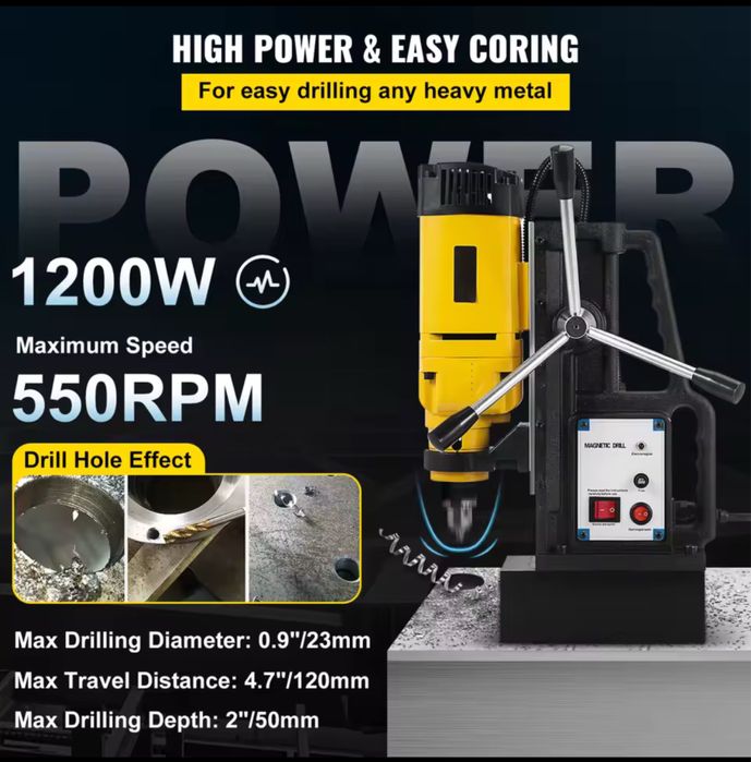 Masina de gaurit cu talpa magnetica