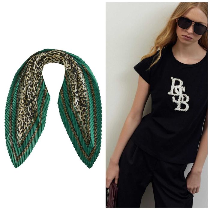 НОВ к-кт тениска М размер и шал BSB, Спиди/лично предаване