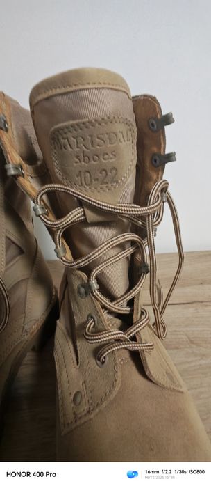 Bocanci combat piele întoarsa