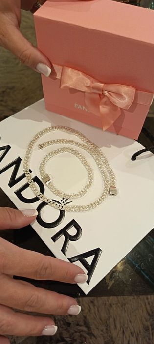 Set lant si bratara Pandora argint