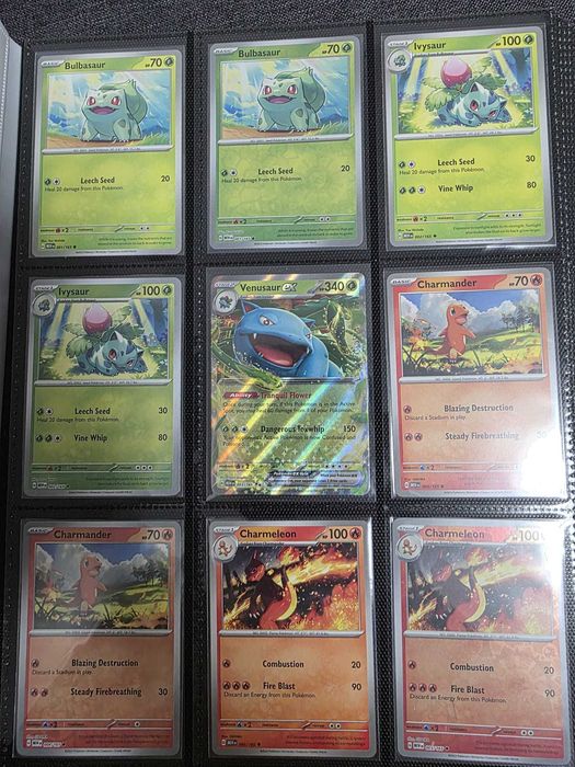 Colectie aproape completa Pokemon 151 - Common + Holo + Holo Reverse + Ex + Album - ORIGINALE - In profil alte anunturi cu carti Pokemon + One Piece