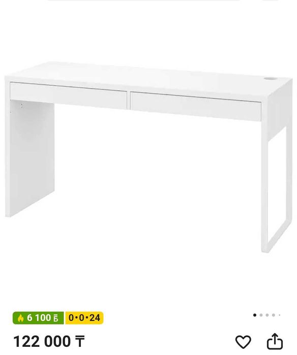 Стол IKEA Микке белый