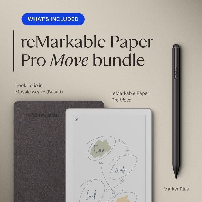 ReMarkable Paper PRO Move + Marker Plus + Book Folio