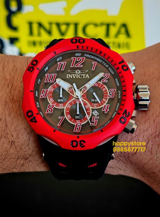 INVICTA Hydra Red 52 mm, Инвикта нов ръчен часовник