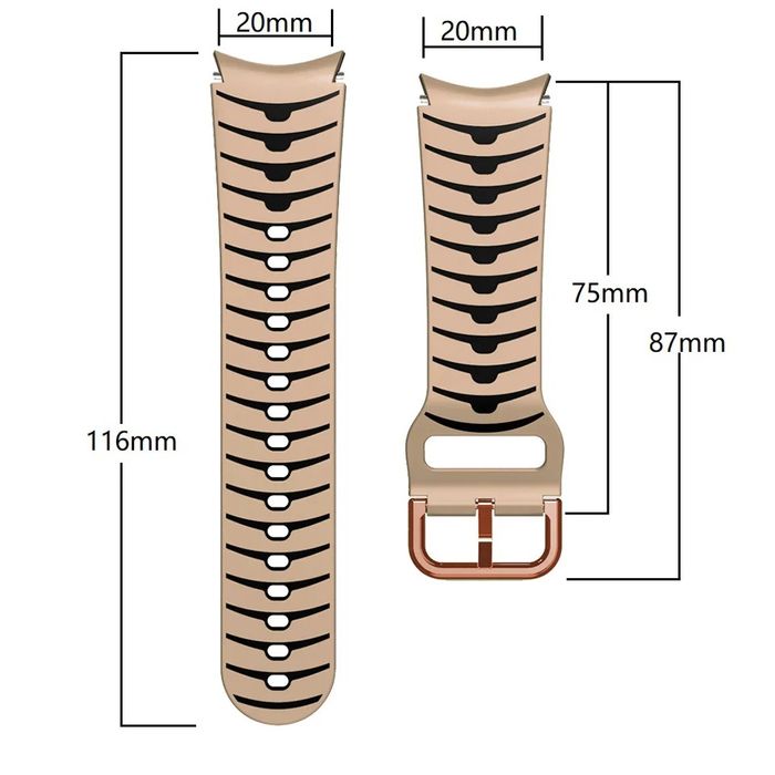 SPORT NO GAP Силиконова каишка за Samsung Galaxy Watch 7 6 5 4 3 Pro