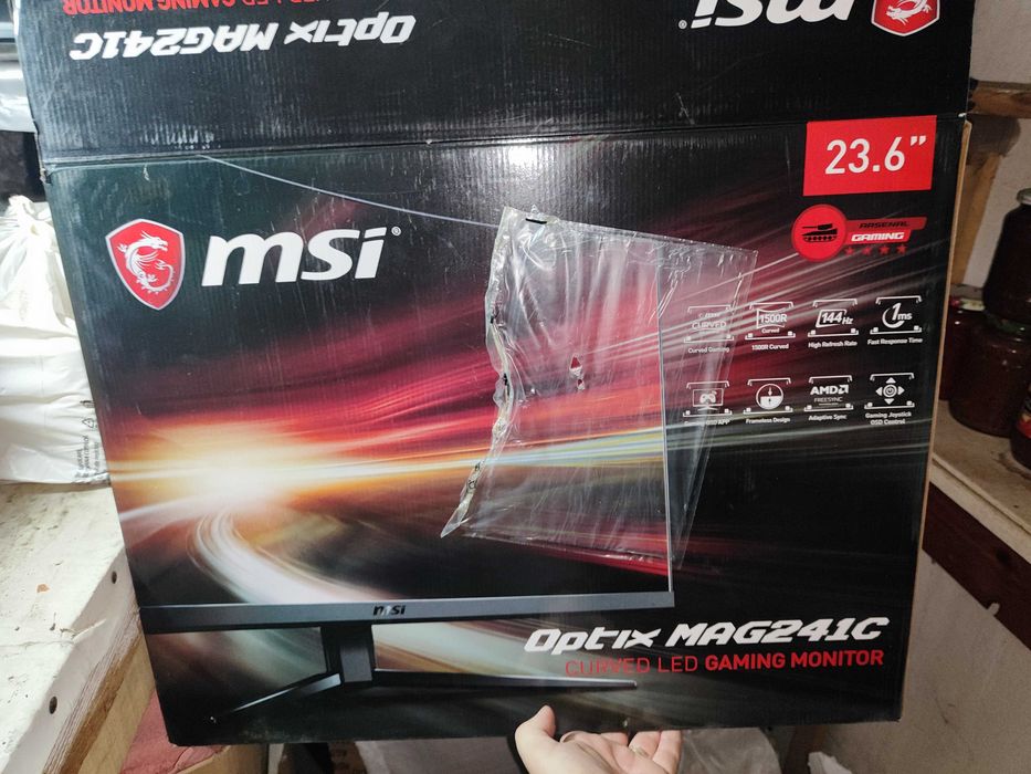 Vand monitor gaming LED VA MSI 23.6", Full HD, 144Hz, 1ms