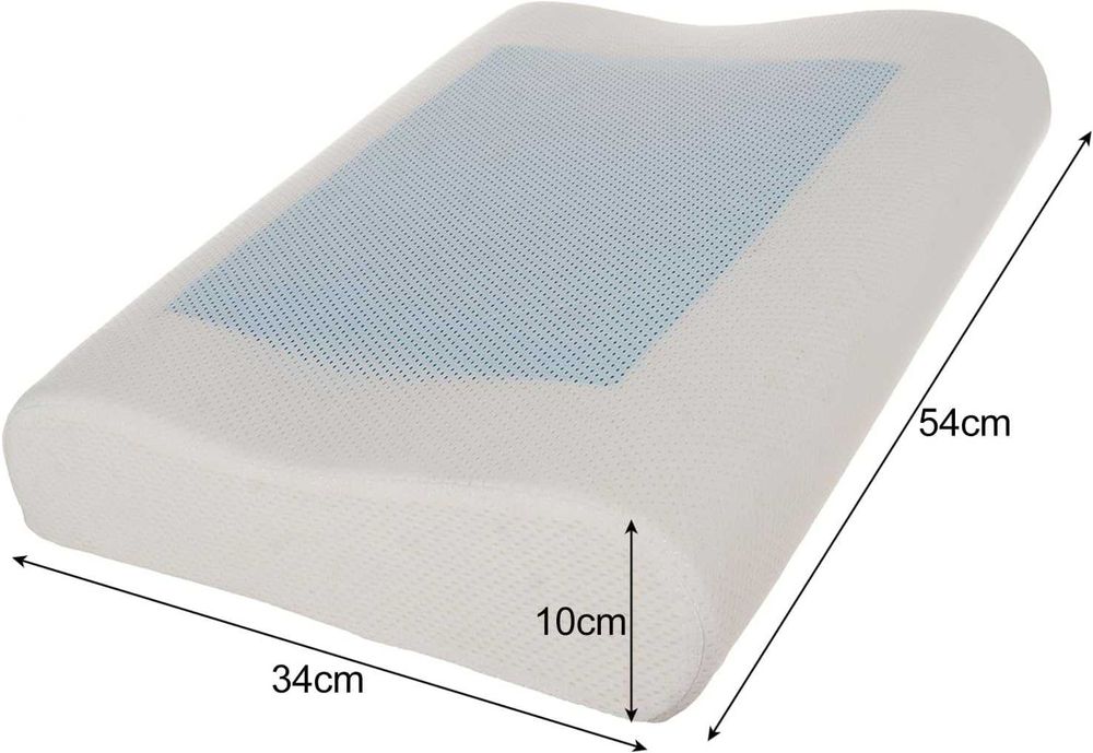 Perna ortopedica cu spuma cu memorie si gel racoritor 54 x 34 x 10 cm