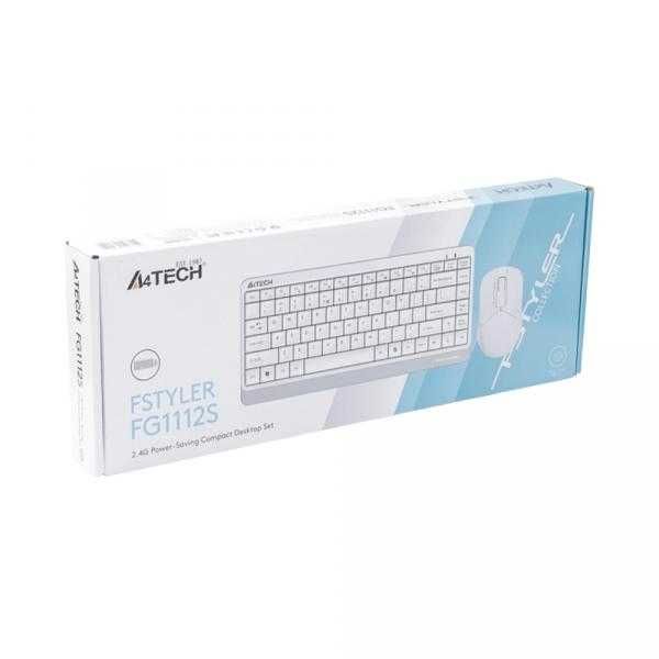 Беспроводной набор(клав. +мышь) A4Tech FG1112S 2.4G Wireless White ++