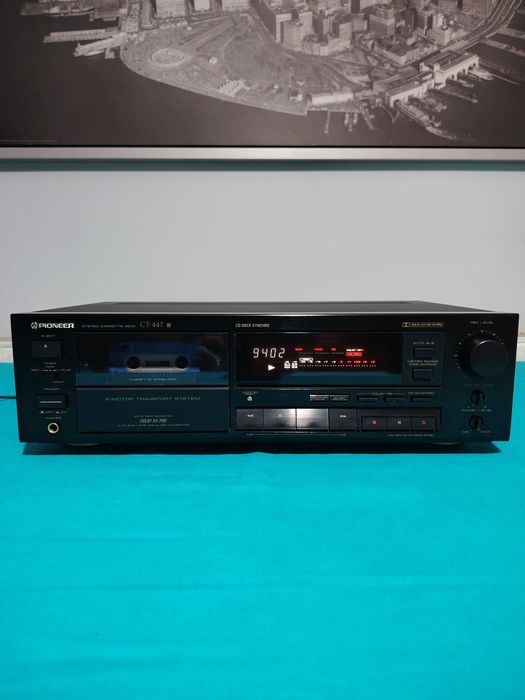 Pioneer CT-447 Stereo Cassette Deck, HX PRO