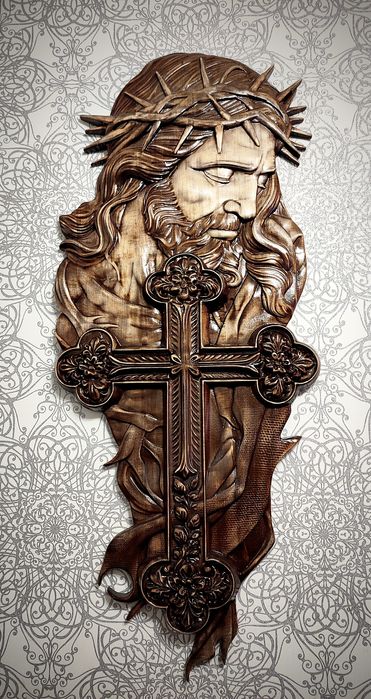 Sculptură , crucifix , lemn de Tei 750mm