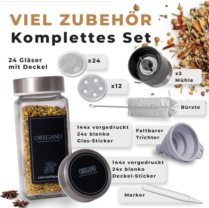 Бурканчета за подправки 25 части/ 120мл.