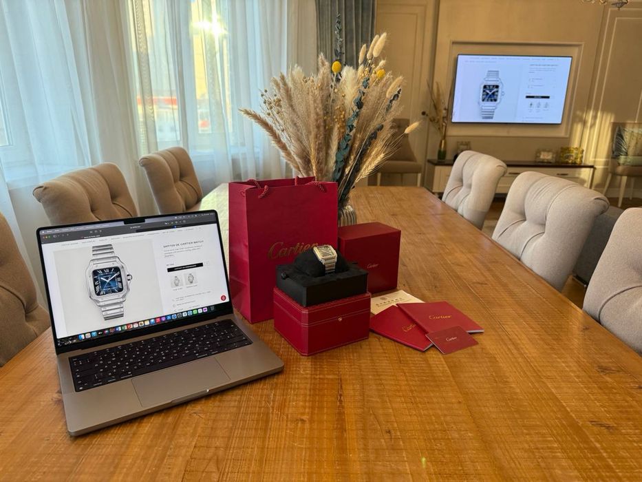 Часы Cartier Santos Blue