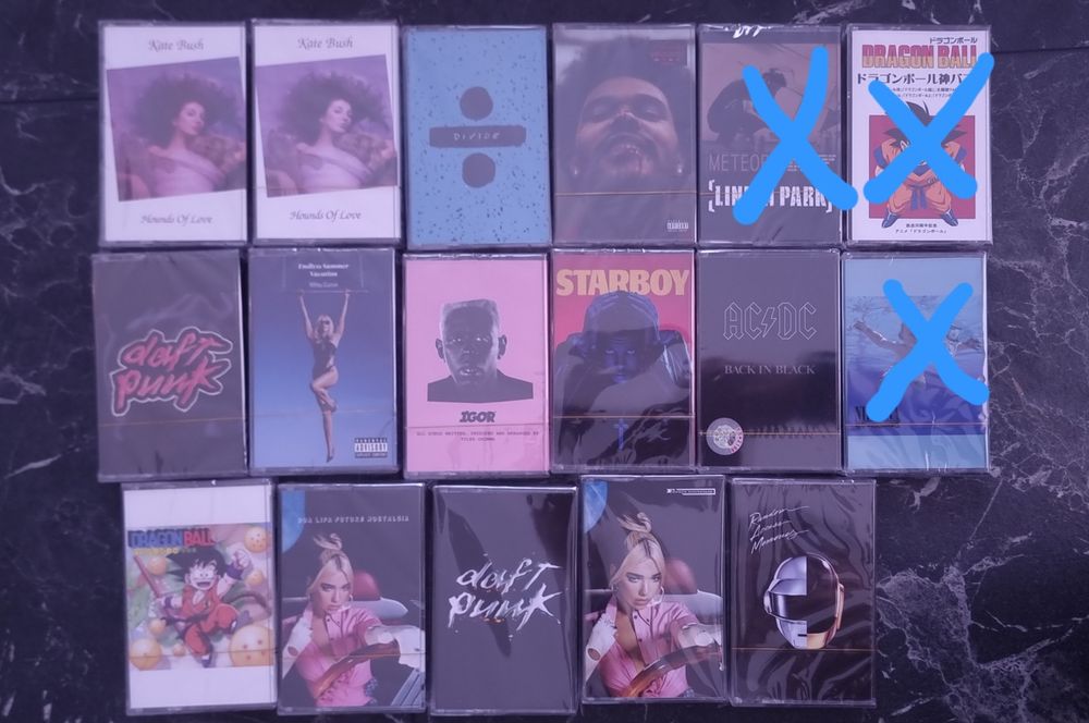 Casete Audio Noi Sigilate - The Weeknd, AC/DC,Kate Bush etc.