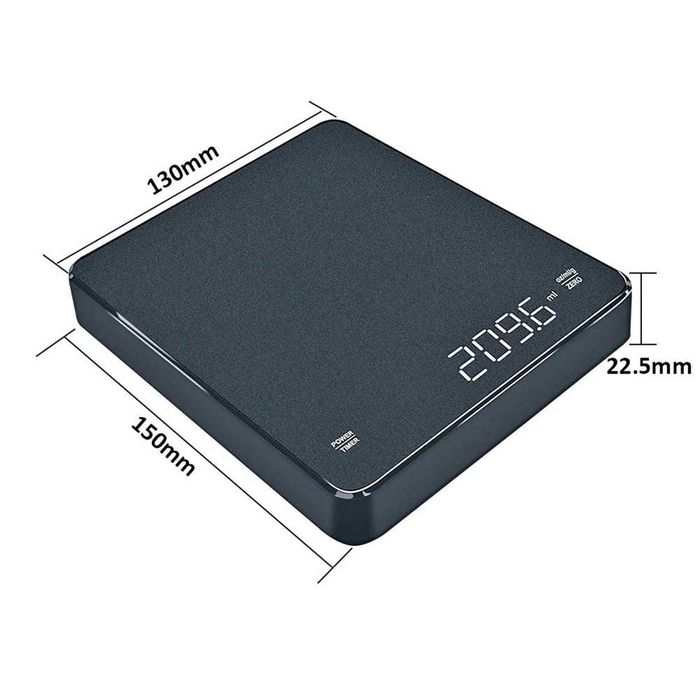 Температурно устойчива кухненска везна 3кг презареждаема батерия